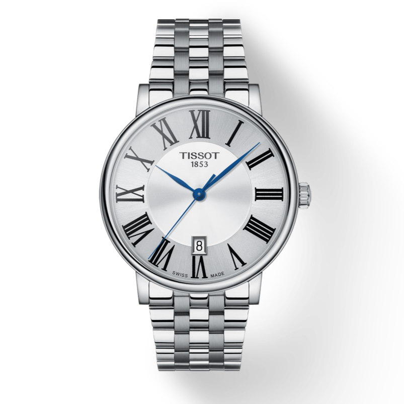 Tissot Carson Premium Silver Dial Silver Steel Strap Watch For Men - T122.410.11.033.00