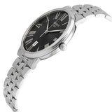 Tissot Carson Premium Black Dial Silver Steel Strap Watch For Men - T122.410.11.053.00