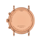 Tissot Carson Premium Chronograph Silver Dial Brown Leather Strap Watch For Men - T122.417.36.033.00