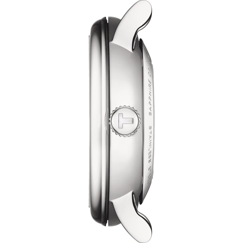 Tissot T Classic Carson Premium Powermatic 80 Silver Dial Silver Steel Strap Watch For Men - T122.407.11.033.00