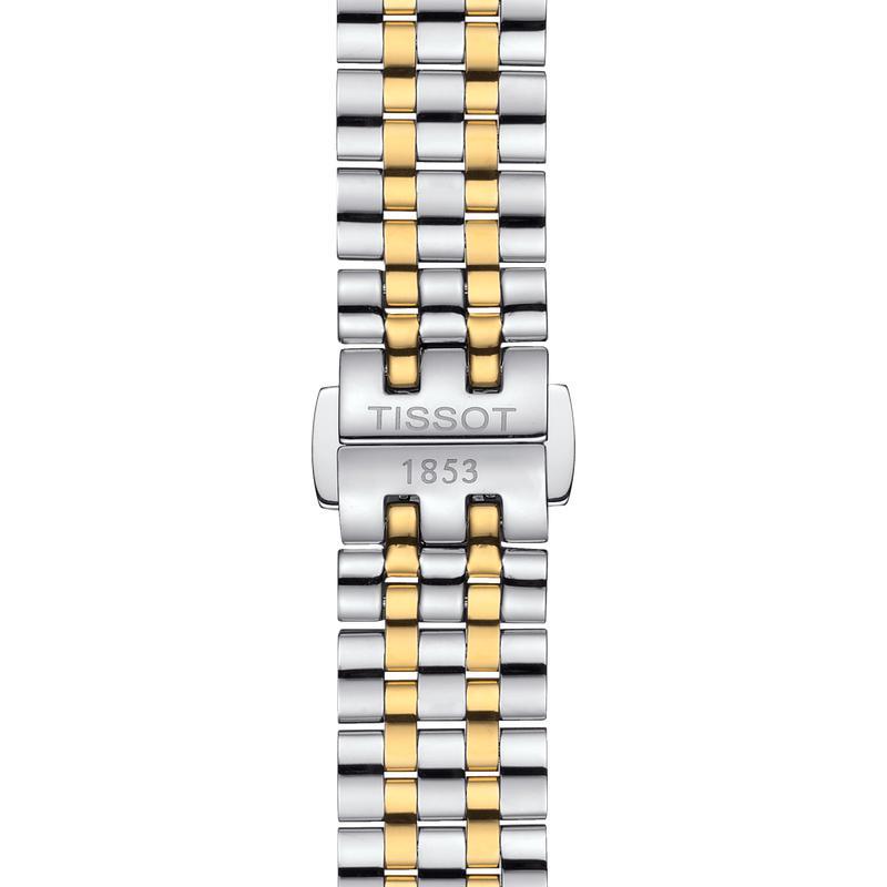 Tissot T Classic Carson Premium White Dial Two Tone Steel Strap Watch for Women - T122.207.22.031.00