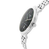 Tissot T Classic Carson Premium Powermatic 80 Black Dial Silver Steel Strap Watch For Men - T122.407.11.051.00