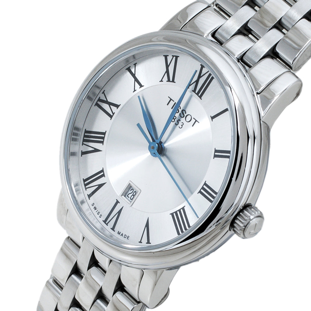 Tissot Carson Premium Silver Dial Silver Steel Strap Watch For Men - T122.410.11.033.00
