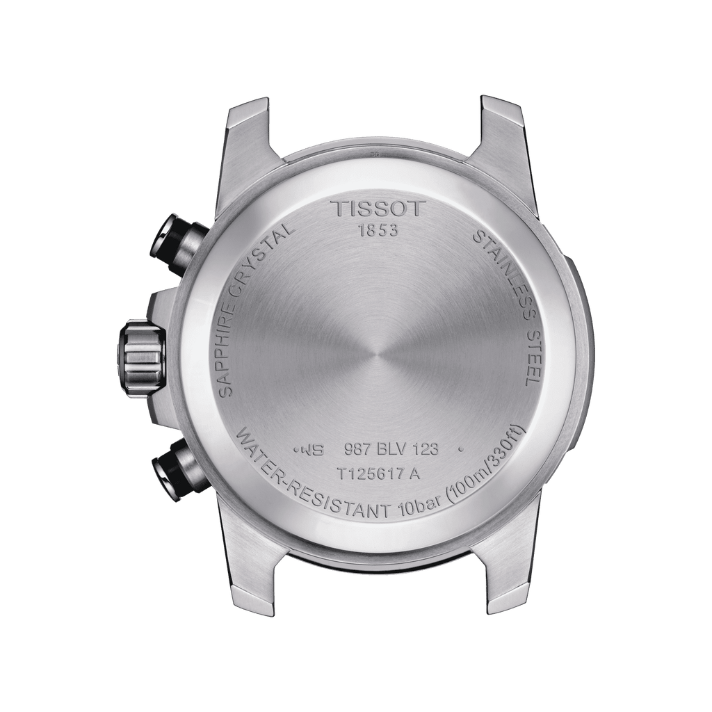 Tissot Supersport Chrono Blue Dial Brown Leather Strap Watch For Men - T125.617.16.041.00