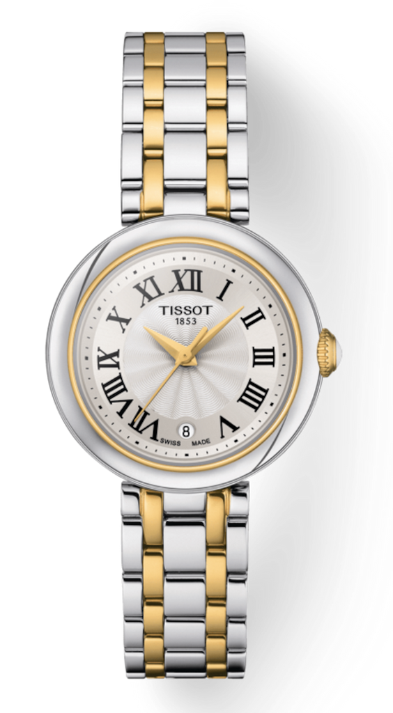 Tissot Bellissima Small Lady Mother of Pearl Dial Two Tone Steel Strap Watch For Women - T126.010.22.013.00