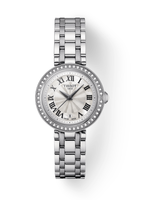 Tissot Bellissima Small Lady Diamonds Silver Dial Silver Steel Strap Watch For Women - T126.010.61.113.00