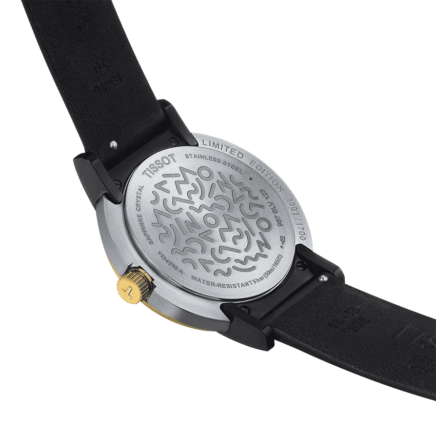 Tissot Heritage Memphis Lady White Dial Black Rubber Strap Watch For Women - T120.210.17.011.00