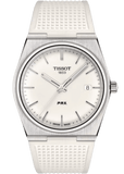 Tissot PRX 40 White Dial White Rubber Strap Watch For Men - T137.410.17.011.00