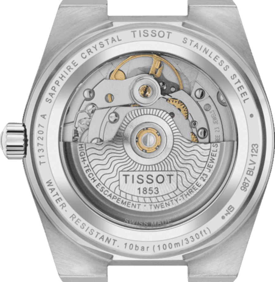 Tissot PRX Powermatic 80 Green Dial Silver Steel Strap Watch for Men - T137.207.11.091.00