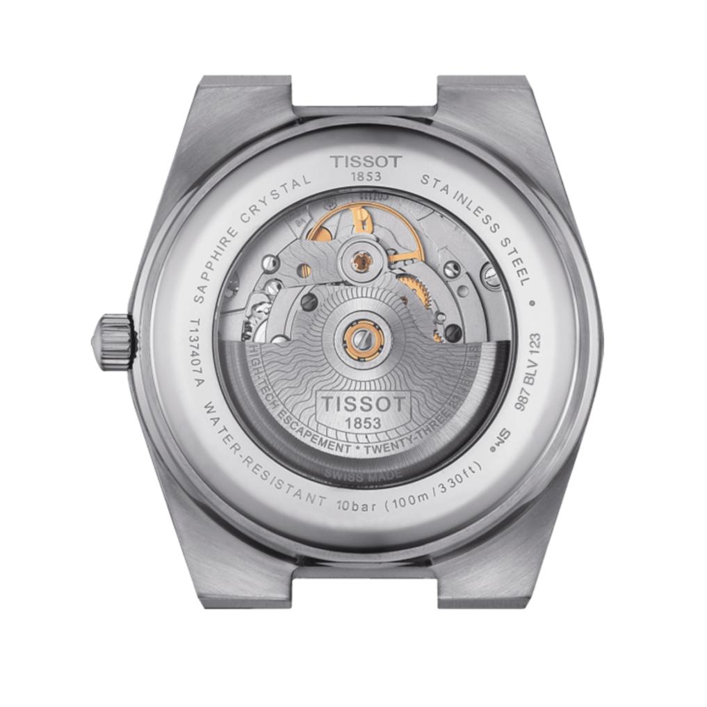 Tissot PRX Powermatic 80 Green Dial Silver Steel Strap Watch For Men - T137.407.11.091.00