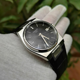 Tissot PRX Powermatic 80 Black Dial Black Leather Strap Watch for Men - T137.407.16.051.00