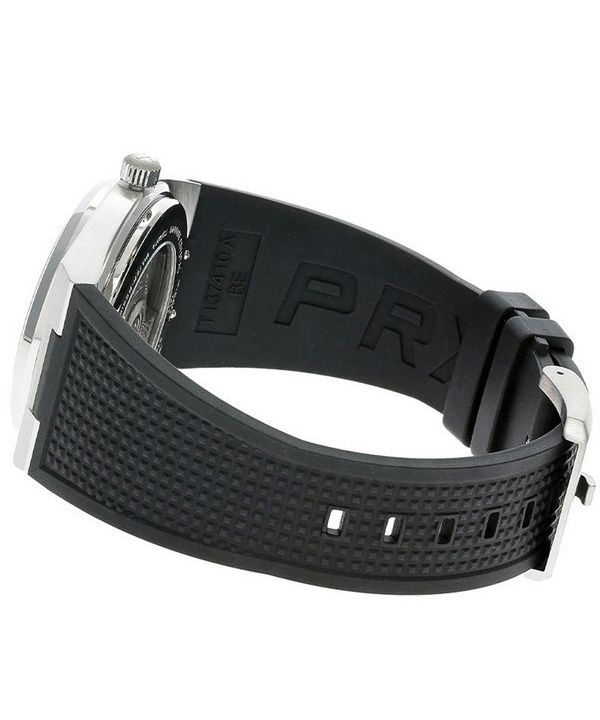 Tissot PRX Powermatic 80 Blue Dial Black Rubber Strap Watch for Men - T137.407.17.041.00