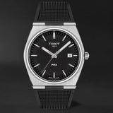 Tissot PRX Black Dial Black Rubber Strap Watch For Men - T137.410.17.051.00