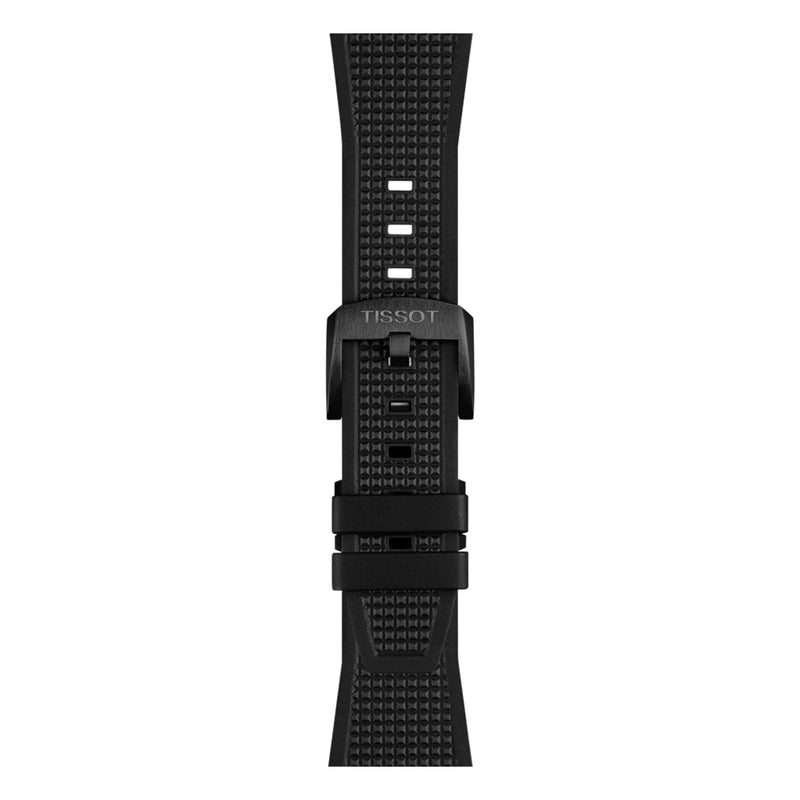 Tissot PRX Powermatic 80 Carbon Black Dial Black Rubber Strap Watch for Men - T137.907.97.201.00