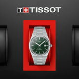 Tissot PRX Powermatic 80 Green Dial Silver Steel Strap Watch For Men - T137.407.11.091.00