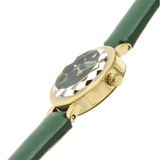 Tissot Lovely Round Green Mother of Pearl Dial Green Leather Strap Watch for Women - T140.009.36.091.00