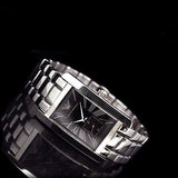 Emporio Armani Classic Black Dial Silver Stainless Steel Watch For Women - AR0157