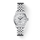 Tissot Le Locle Automatic Double Happiness Lady Silver Dial Silver Steel Strap Watch For Women - T41.1.183.35