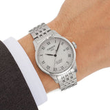 Tissot T Classic Le Locle Automatic White Dial Silver Steel Strap Watch For Men - T41.1.483.33