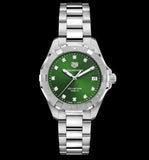 Tag Heuer Aquaracer Diamonds Emerald Green Dial Watch for Women - WBD1316.BA0740
