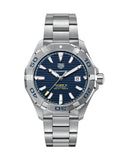 Tag Heuer Aquaracer Calibre 5 Automatic Blue Dial Silver Steel Strap Watch for Men - WAY2012.BA0927