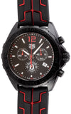 Tag Heuer Formula 1 Manchester United Limited Edition Black Dial Black & Red Rubber Strap Watch for Men - CAZ101J.FT8027