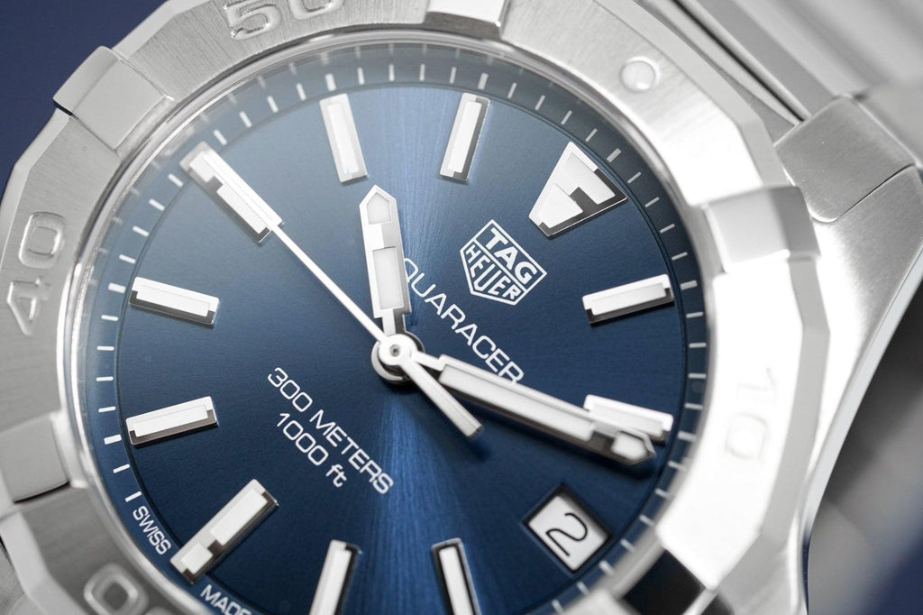 Tag Heuer Aquaracer Quartz Blue Dial Silver Steel Strap Watch for Women - WBD1312.BA0740
