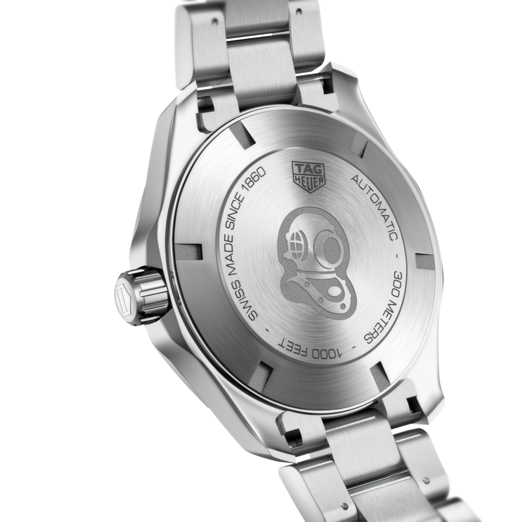 Tag Heuer Aquaracer Calibre 5 Automatic Green Dial Silver Steel Strap Watch for Men - WAY2015.BA0927