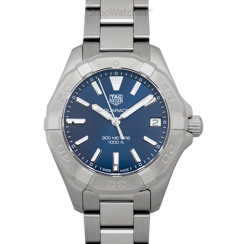 Tag Heuer Aquaracer Quartz Blue Dial Silver Steel Strap Watch for Women - WBD1312.BA0740