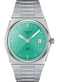 Tissot PRX Powermatic 80 Automatic Mint Green Dial Silver Steel Strap Watch for Men - T137.407.11.091.01