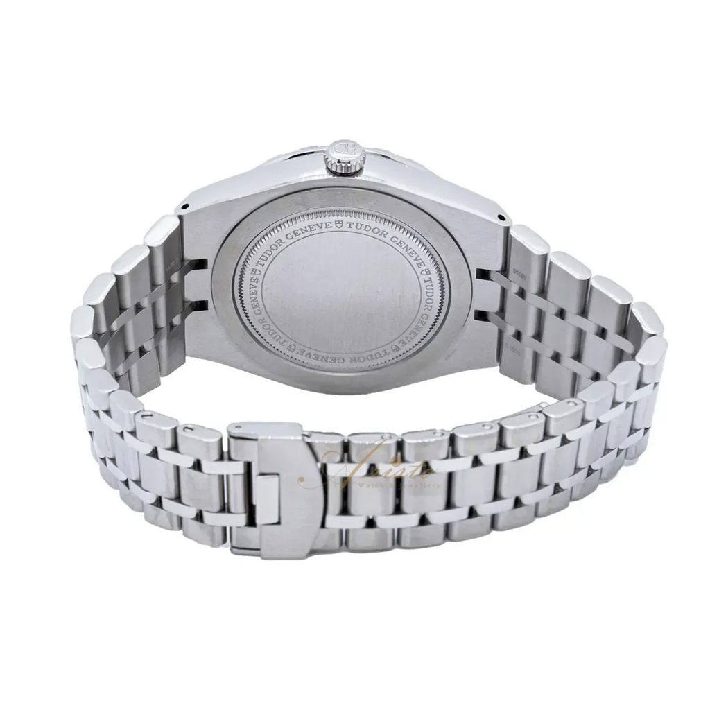 Tudor Royal Automatic Diamonds Black Dial Silver Steel Strap Watch for Men - M28600-0004