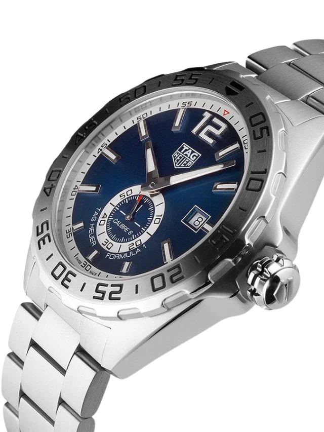 Tag Heuer Formula 1 Calibre 6 Automatic Blue Dial Silver Steel Strap Watch for Men - WAZ2014.BA0842