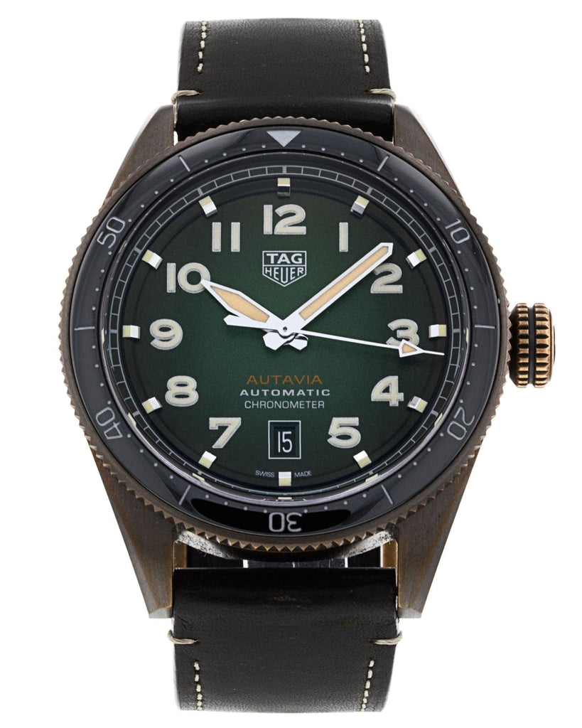 Tag Heuer Autavia Olive Green Dial Watch for Men - WBE5190.FC8268