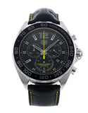 Tag Heuer Formula 1 Aston Martin Black Dial Black Leather Strap Watch for Men - CAZ101P.FC8245