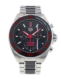 Tag Heuer Formula 1 Max Verstappen Limited Edition Grey Dial Two Tone Steel Strap Watch for Gents - CAZ101U.BA0843