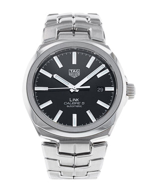 Tag Heuer Link Quartz Black Dial Silver Steel Strap Watch for Women - WBC2110.BA0603