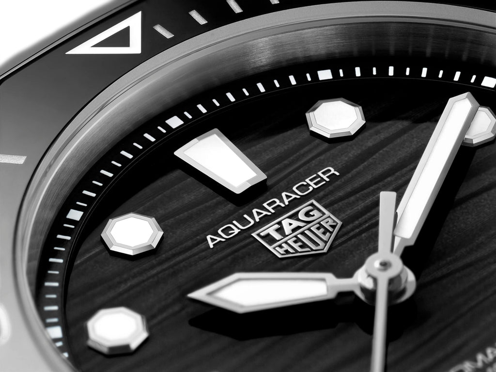Tag Heuer Aquaracer Professional 300 Automatic Black Dial Silver Steel Strap Watch for Women - WBP231D.BA0626