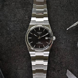 Tissot PRX Powermatic 80 Black Dial Silver Steel Strap Watch For Men - T137.407.11.051.00