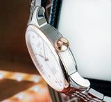 Tissot Le Locle Powermatic 80 Diamonds Silver Dial Two Tone Steel Strap Watch For Men - T006.407.22.036.01