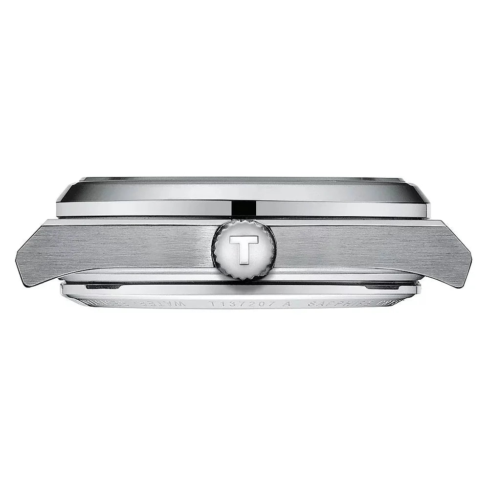 Tissot PRX Powermatic 80 Black Dial Silver Steel Strap Watch for Men - T137.207.11.051.00