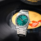 Tissot PRX Green Dial Silver Steel Strap Watch For Men - T137.410.11.091.00
