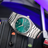 Tissot PRX Green Dial Silver Steel Strap Watch For Men - T137.410.11.091.00