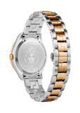 Versace Hellenyium Quartz Brown Dial Two Tone Steel Strap Watch For Men - V11040015