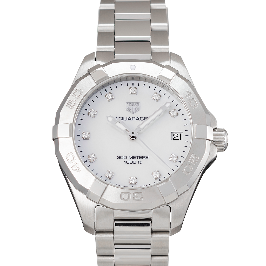 Tag Heuer Aquaracer White Mother of Pearl Dial Watch for Women - WBD1314.BA0740