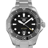 Tag Heuer Aquaracer Professional 300 Automatic Black Dial Silver Steel Strap Watch for Men - WBP201A.BA0632