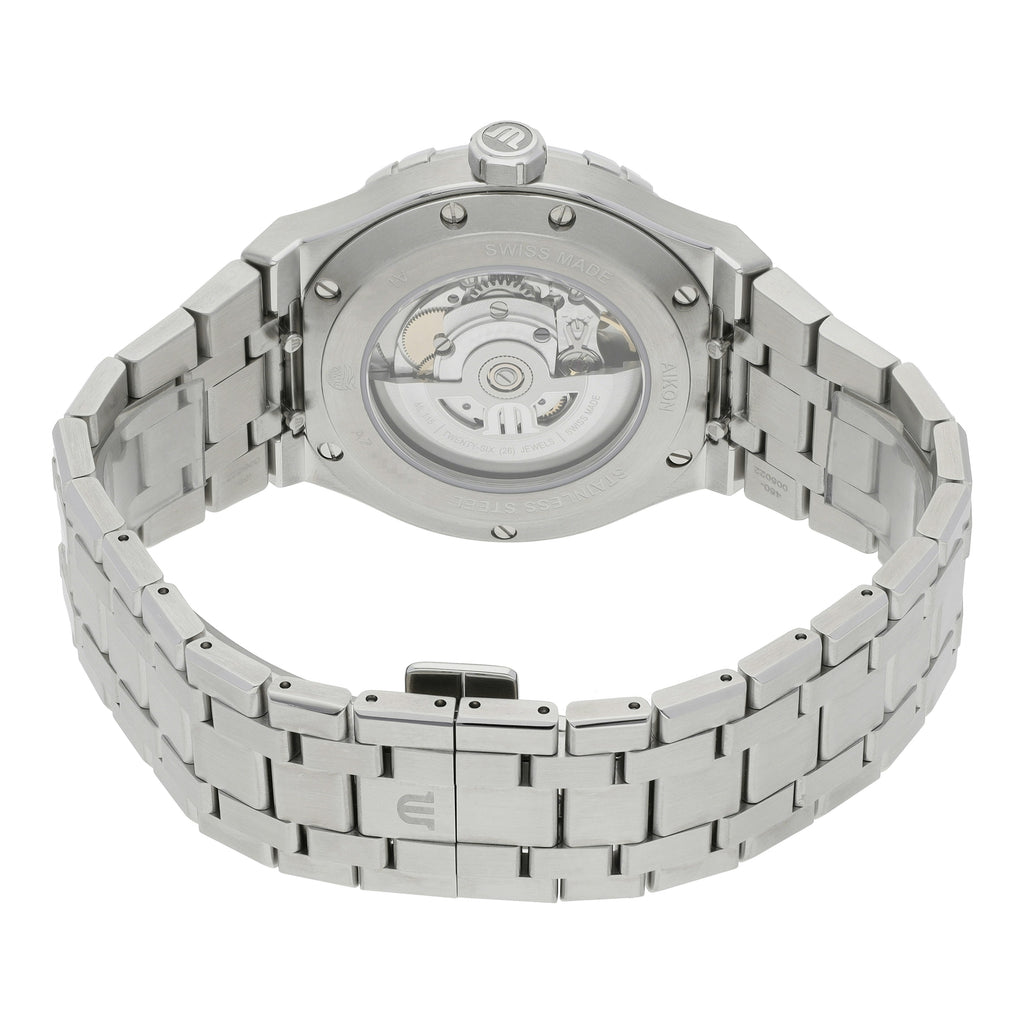 Maurice Lacroix Aikon Automatic Blue Dial Silver Steel Strap Watch For Men - AI6008-SS002-430-1