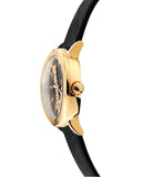 Versace Virtus Quartz Black Dial Black Leather Strap Watch for Women - VEHC00119