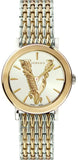 Versace Virtus Quartz White Dial Two Tone Steel Strap Watch for Women - VEHC00719