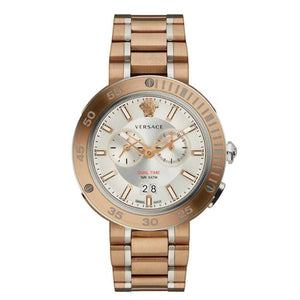 Versace V Extreme Chronograph White Dial Rose Gold Stainless Steel Watch for Women - VCN050017