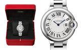 Cartier Ballen Bleu De Cartier Silver Dial Silver Steel Strap Watch for Women - W6920084